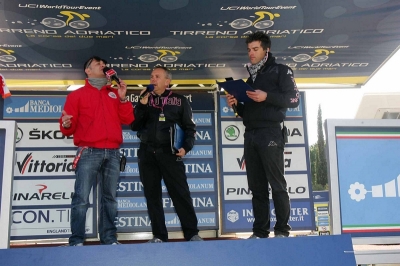 Tirreno - Adriatico 2012, con Andreino e Paolo Mei